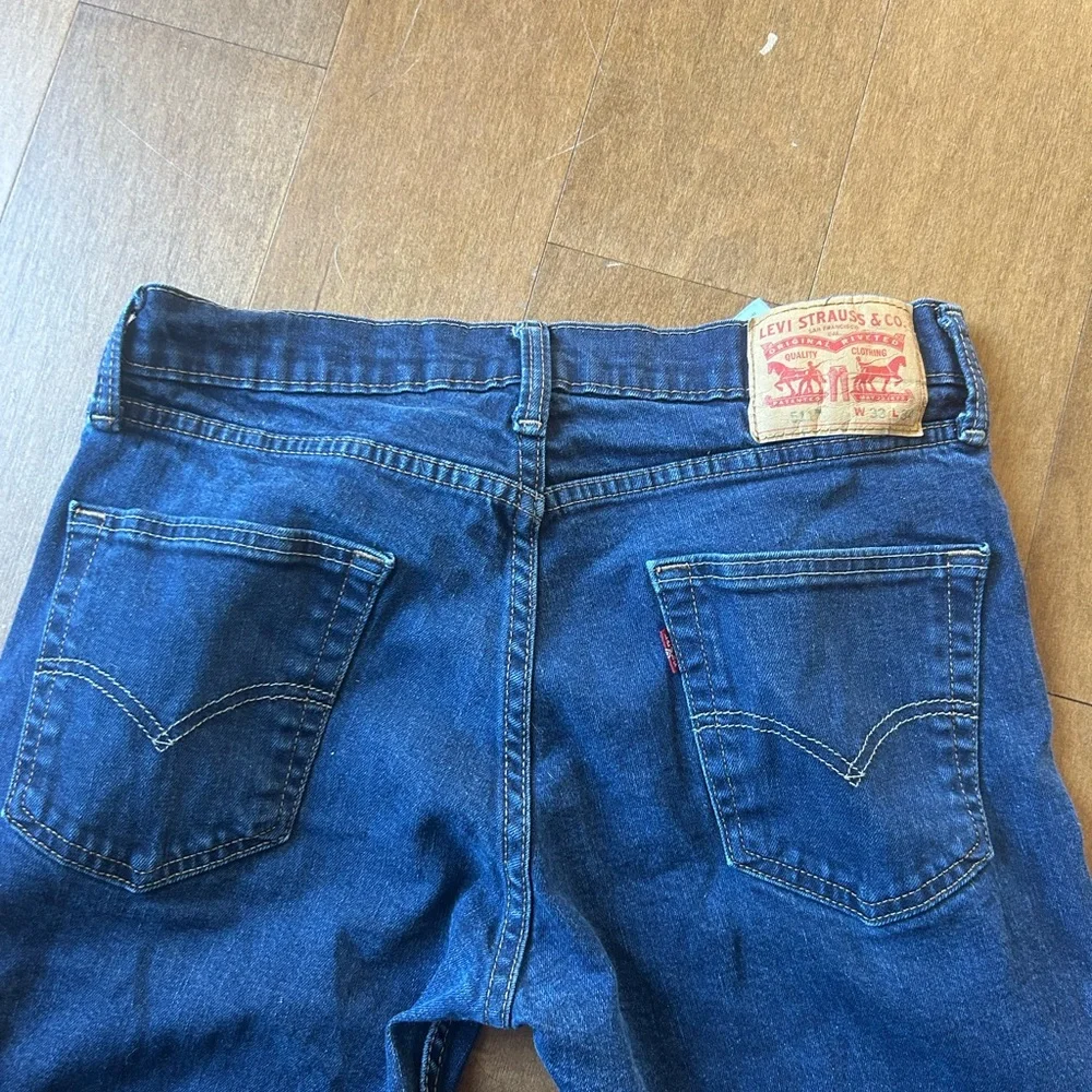 Levi's 511 Men's Blue Jeans 33x34 - Picture 6 of 7